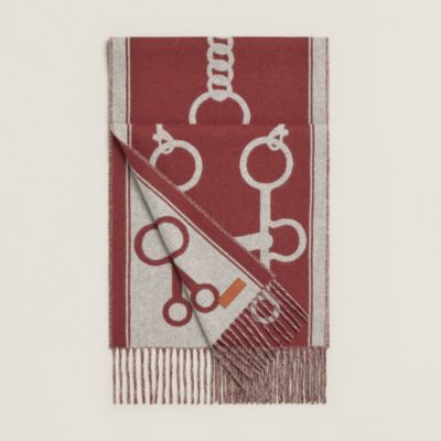 Casaque Mors scarf - Grey | Hermès UK